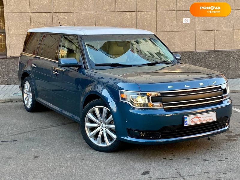 Ford Flex, 2016, Бензин, 3.5 л., 128 тыс. км, Внедорожник / Кроссовер, Синий, Одесса 15178 фото