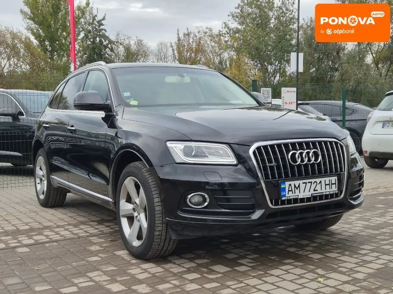 Audi Q5, 2015 г., Дизель, 214 тыс. км, Внедорожник / Кроссовер, Чорный, Бердичев AT-10403258 фото