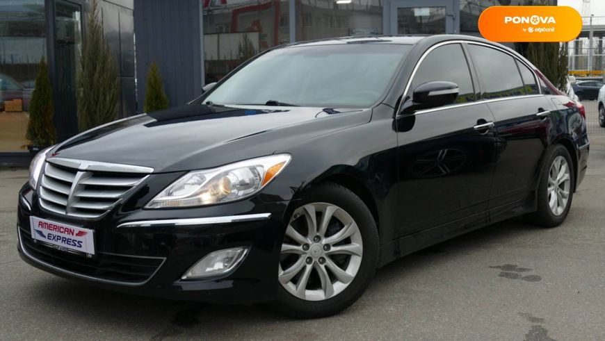 Hyundai Genesis, 2013, Бензин, 3.78 л., 222 тыс. км, Седан, Чорный, Киев 22737 фото