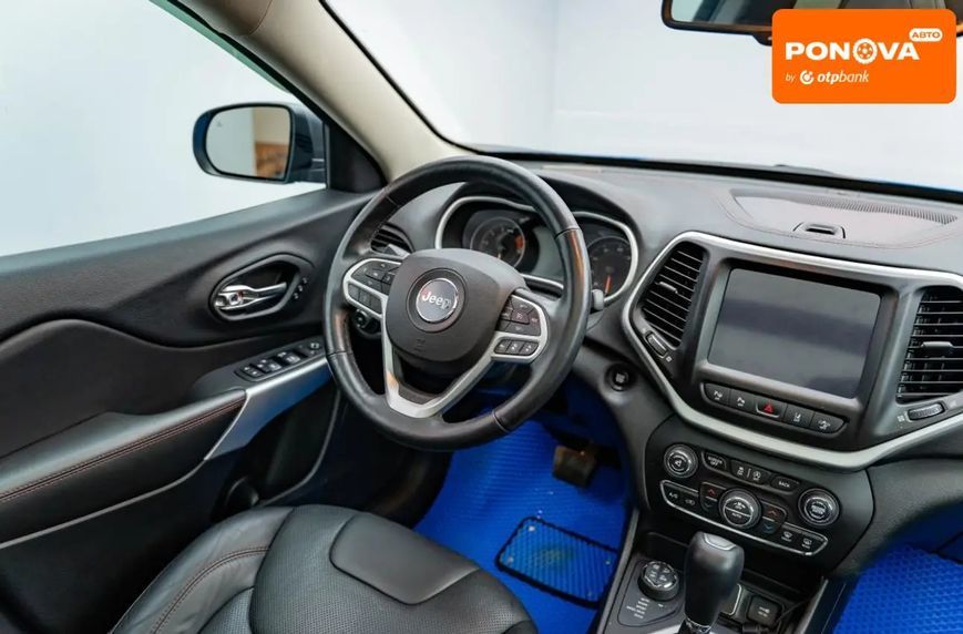 Jeep Cherokee, 2017 р., Газ пропан-бутан / Бензин, 104 тис. км, Позашляховик / Кросовер, Синій, Київ AT-10421700 фото