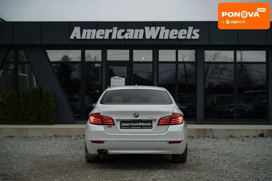 BMW 5 Series, 2014 р., Бензин, 134 тис. км, Седан, Білий, Чернівці AT-10405325 фото