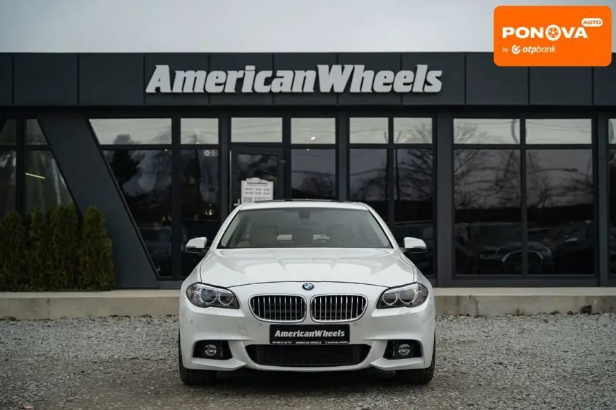 BMW 5 Series, 2014 р., Бензин, 134 тис. км, Седан, Білий, Чернівці AT-10405325 фото