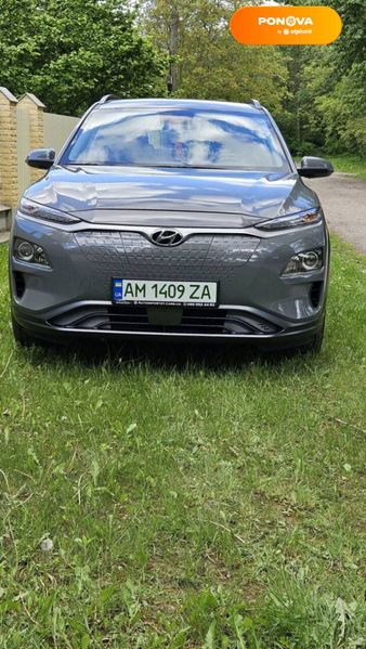 Hyundai Kona, 2020, Електро, 47 тис. км, Позашляховик / Кросовер, Сірий, Київ Cars-Pr-65318 фото