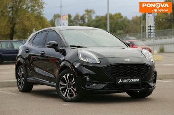 Ford Puma, 2021, Гібрид (HEV), 1 л., 43 тис. км, Позашляховик / Кросовер, Чорний, Київ 250297 фото