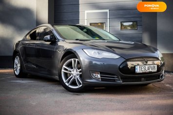 Tesla Model S, 2014, Електро, 158 тис. км, Ліфтбек, Сірий, Київ 101639 фото