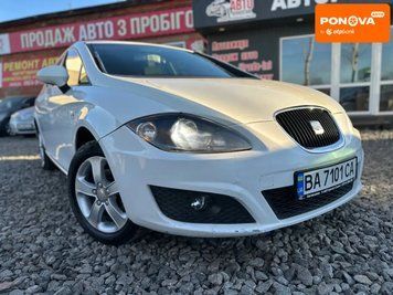 SEAT Leon, 2011 р., Дизель, 227 тис. км, Хетчбек, Білий, Сміла AT-10411868 фото
