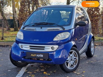 Smart Fortwo, 2000, Бензин, 0.6 л., 145 тис. км, Купе, Синій, Київ 2863 фото