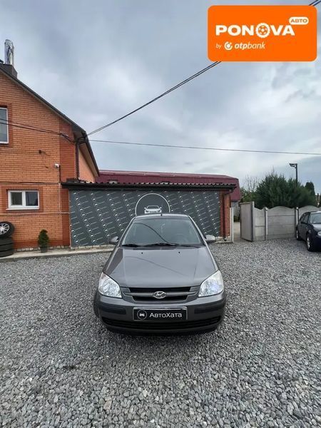 Hyundai Getz, 2004 р., Бензин, 171 тис. км, Хетчбек, Сірий, Дергачі AT-10417614 фото