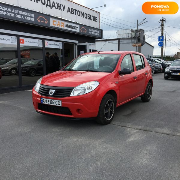 Dacia Sandero, 2012, Бензин/Газ, 1.2 л., 250 тис. км, Хетчбек, Червоний, Житомир 37741 фото