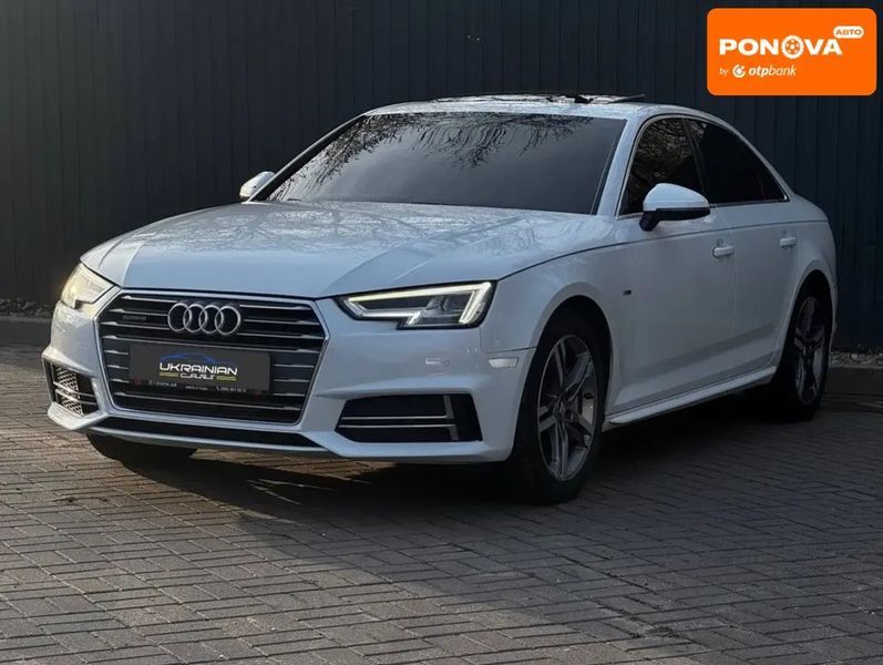 Audi A4, 2016 р., Бензин, 144 тис. км, Седан, Білий, Дніпро (Дніпропетровськ) AT-10418060 фото