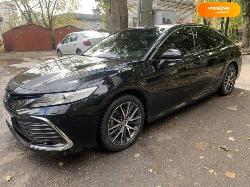 Toyota Camry, 2021, Гібрид (HEV), 2.49 л., 154 тис. км, Седан, Чорний, Київ 46523 фото