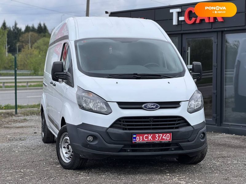 Ford Transit Custom, 2017, Дизель, 2.2 л., 258 тис. км, Вантажний фургон, Білий, Тернопіль 41115 фото