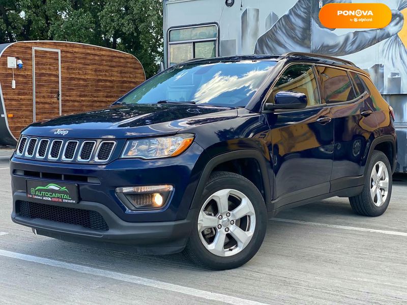 Jeep Compass, 2017, Бензин, 2.36 л., 99 тис. км, Позашляховик / Кросовер, Синій, Київ 103272 фото