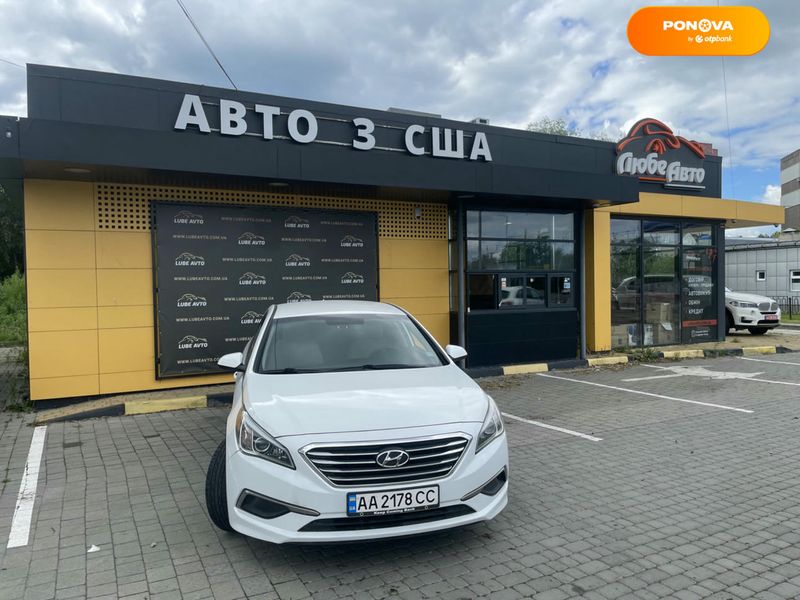 Hyundai Sonata, 2015, Бензин, 2.36 л., 138 тис. км, Седан, Білий, Львів 102787 фото