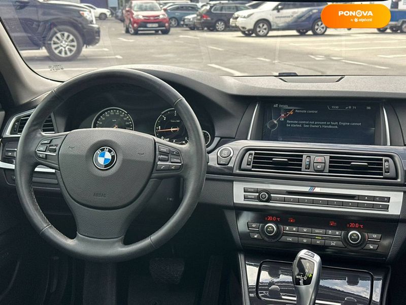 BMW 5 Series, 2014, Дизель, 2 л., 190 тис. км, Седан, Сірий, Київ Cars-Pr-67923 фото