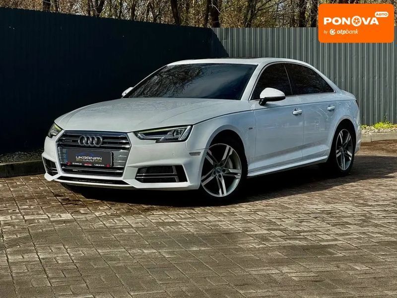 Audi A4, 2016 р., Бензин, 144 тис. км, Седан, Білий, Дніпро (Дніпропетровськ) AT-10418060 фото