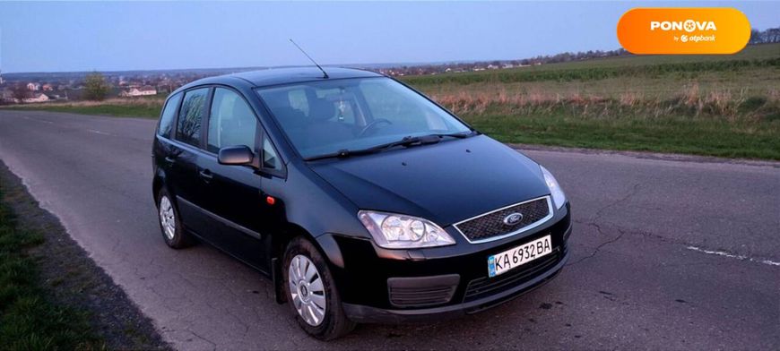 Ford Focus C-Max, 2005, Газ пропан-бутан / Бензин, 1.8 л., 331 тис. км, Мікровен, Чорний, Київ Cars-Pr-63969 фото
