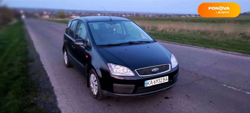 Ford Focus C-Max, 2005, Газ пропан-бутан / Бензин, 1.8 л., 331 тис. км, Мікровен, Чорний, Київ Cars-Pr-63969 фото