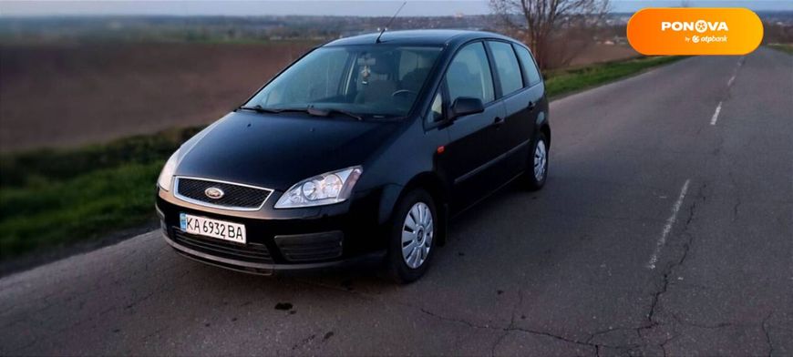 Ford Focus C-Max, 2005, Газ пропан-бутан / Бензин, 1.8 л., 331 тис. км, Мікровен, Чорний, Київ Cars-Pr-63969 фото