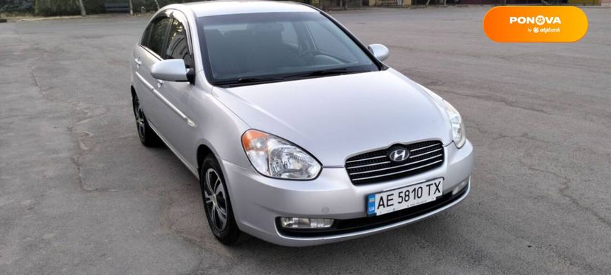 Hyundai Accent, 2007, Газ пропан-бутан / Бензин, 1.6 л., 166 тис. км, Седан, Сірий, Костянтинівка Cars-Pr-65142 фото