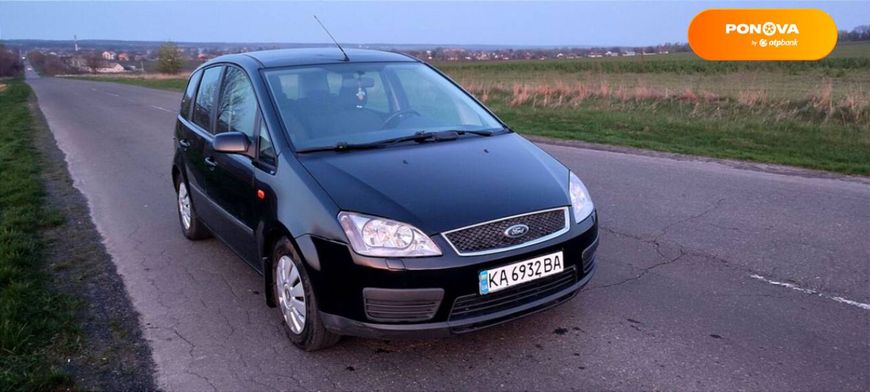 Ford Focus C-Max, 2005, Газ пропан-бутан / Бензин, 1.8 л., 331 тис. км, Мікровен, Чорний, Київ Cars-Pr-63969 фото