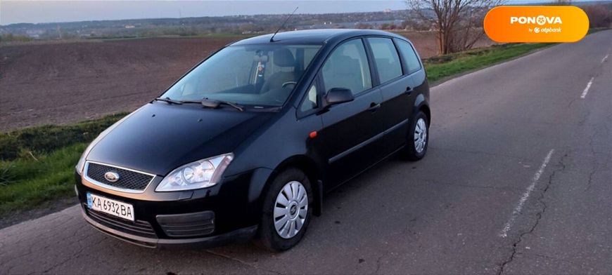 Ford Focus C-Max, 2005, Газ пропан-бутан / Бензин, 1.8 л., 331 тис. км, Мікровен, Чорний, Київ Cars-Pr-63969 фото