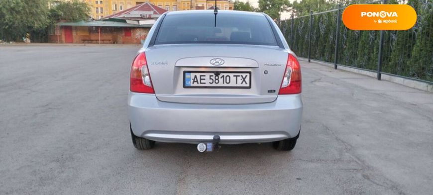Hyundai Accent, 2007, Газ пропан-бутан / Бензин, 1.6 л., 166 тыс. км, Седан, Серый, Костянтинівка Cars-Pr-65142 фото