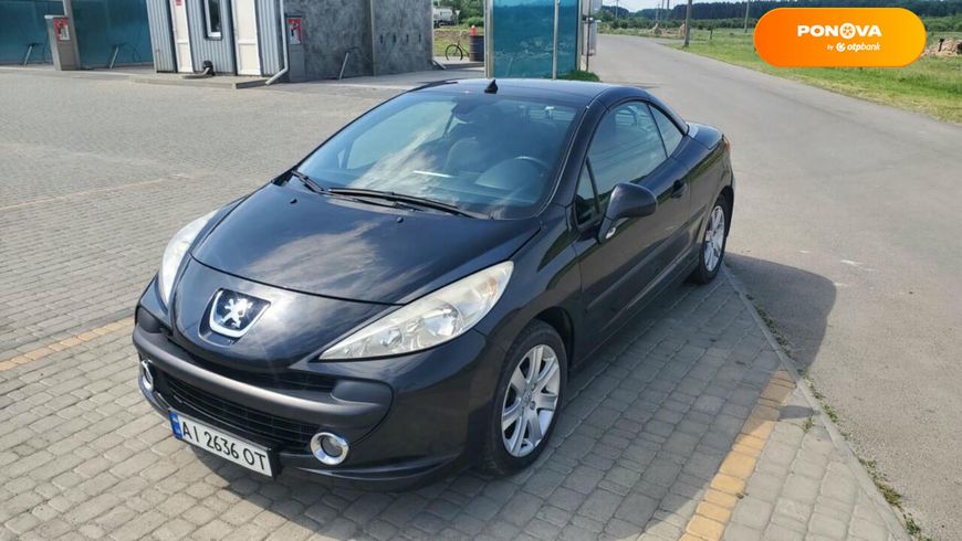 Peugeot 207, 2008, Бензин, 1.6 л., 175 тыс. км, Кабриолет, Чорный, Костопіль Cars-Pr-61659 фото