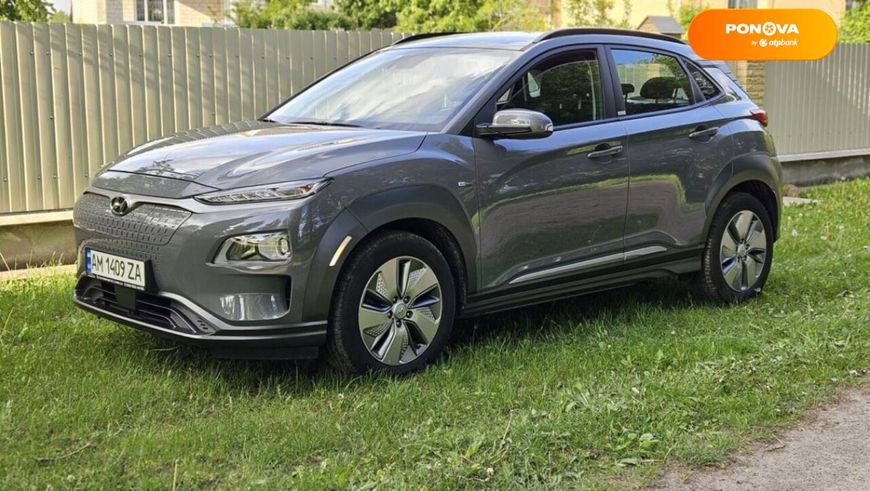 Hyundai Kona, 2020, Електро, 47 тис. км, Позашляховик / Кросовер, Сірий, Київ Cars-Pr-65318 фото