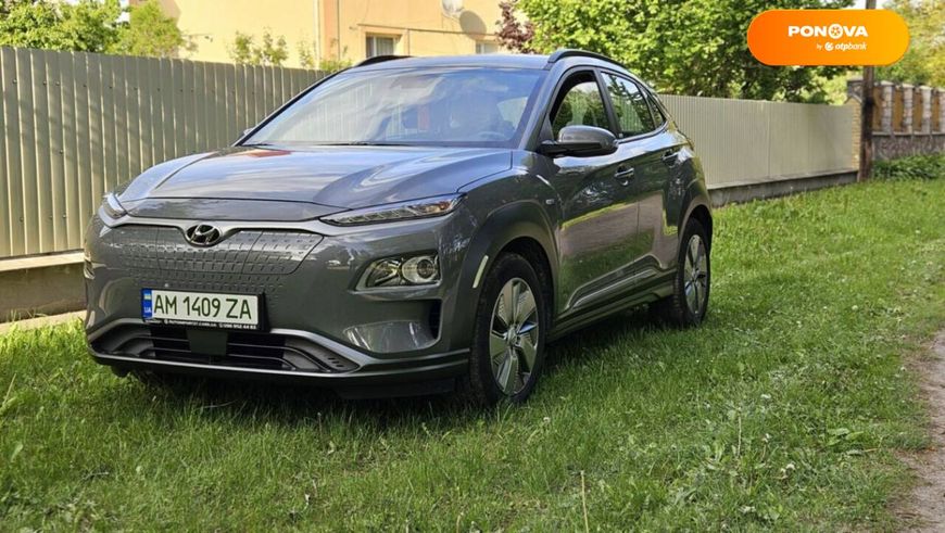 Hyundai Kona, 2020, Електро, 47 тис. км, Позашляховик / Кросовер, Сірий, Київ Cars-Pr-65318 фото