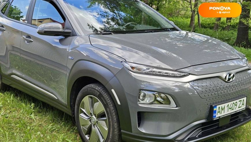 Hyundai Kona, 2020, Електро, 47 тис. км, Позашляховик / Кросовер, Сірий, Київ Cars-Pr-65318 фото