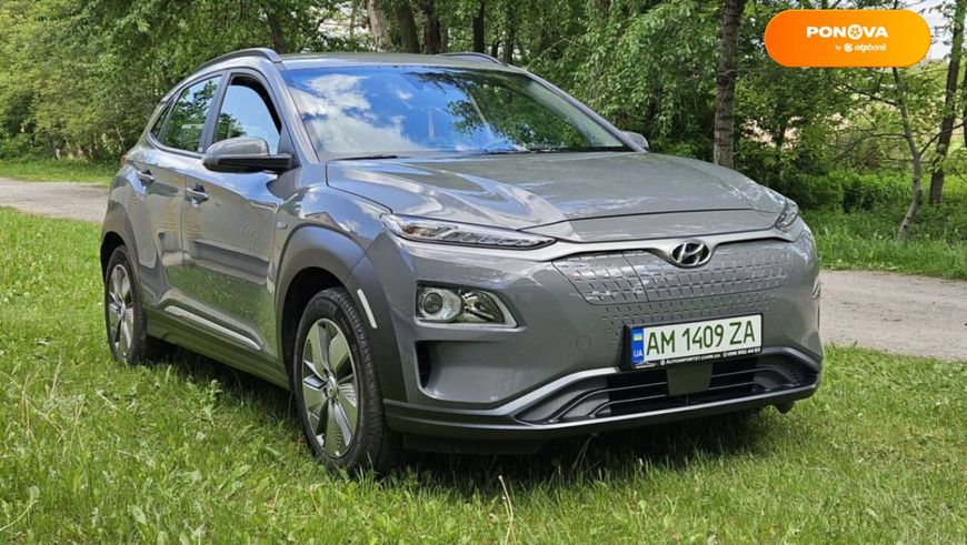 Hyundai Kona, 2020, Електро, 47 тис. км, Позашляховик / Кросовер, Сірий, Київ Cars-Pr-65318 фото