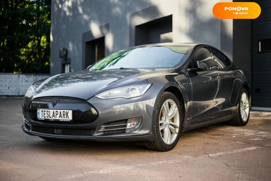 Tesla Model S, 2014, Електро, 158 тис. км, Ліфтбек, Сірий, Київ 101639 фото