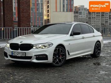 BMW 5 Series, 2017 р., Бензин, 140 тис. км, Седан, Білий, Дніпро (Дніпропетровськ) AT-10412782 фото
