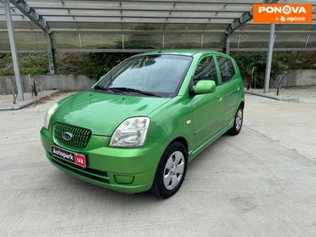 Kia Picanto, 2007, Бензин, 1.1 л., 87 тис. км, Хетчбек, Зелений, Київ 253077 фото