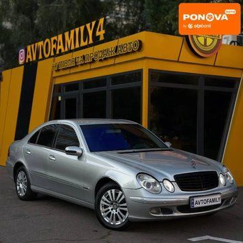 Mercedes-Benz E-Class, 2003 р., Бензин, 207 тис. км, Седан, Сірий, Київ AT-10420117 фото