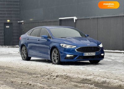 Ford Fusion, 2017, Бензин, 2.7 л., 50 тис. км, Седан, Синій, Київ 18525 фото