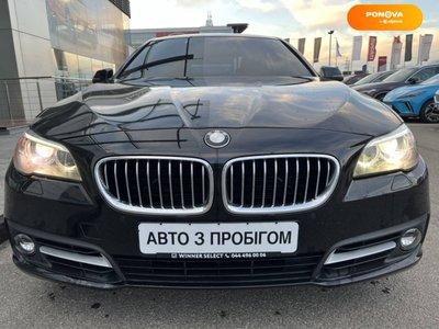 BMW 5 Series, 2013, Бензин, 2 л., 235 тис. км, Седан, Чорний, Київ 10497 фото