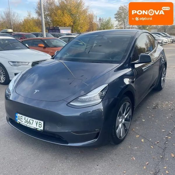 Tesla Model Y, 2021 р., Електро, 88 тис. км, Позашляховик / Кросовер, Сірий, Дніпро (Дніпропетровськ) AT-10404175 фото