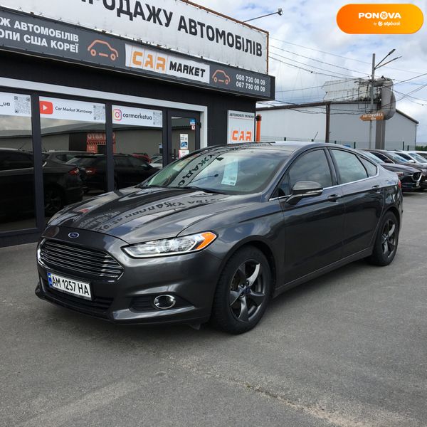 Ford Fusion, 2015, Бензин, 1.5 л., 124 тис. км, Седан, Сірий, Житомир 109505 фото