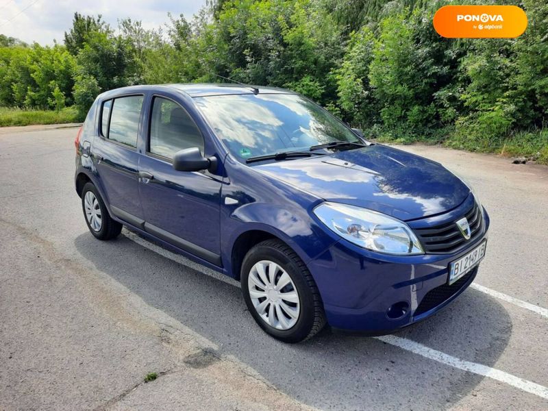 Dacia Sandero, 2008, Бензин, 1.4 л., 194 тыс. км, Хетчбек, Синий, Полтава Cars-Pr-63224 фото