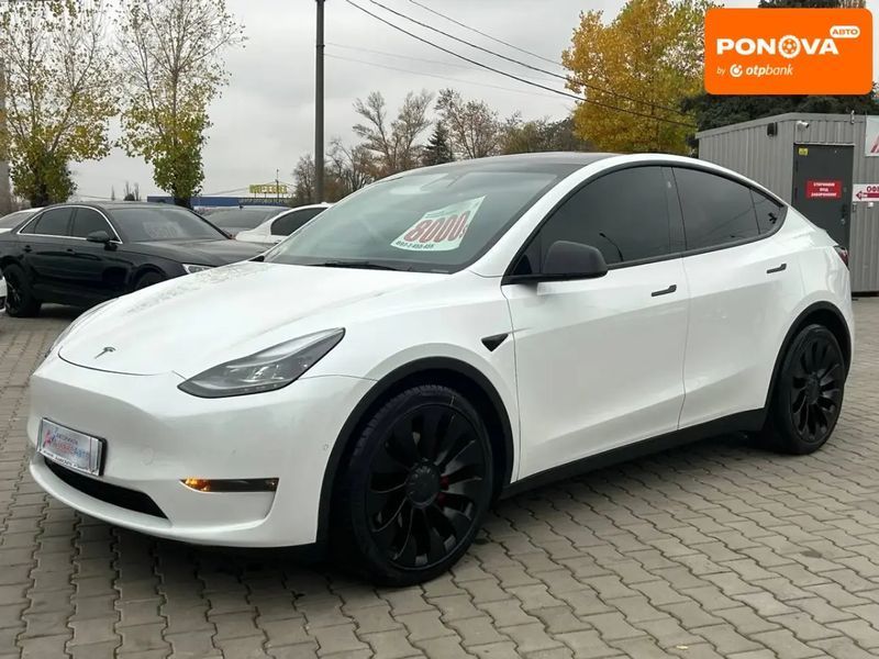 Tesla Model Y, 2021 р., Електро, 61 тис. км, Позашляховик / Кросовер, Білий, Кривий Ріг AT-10404556 фото