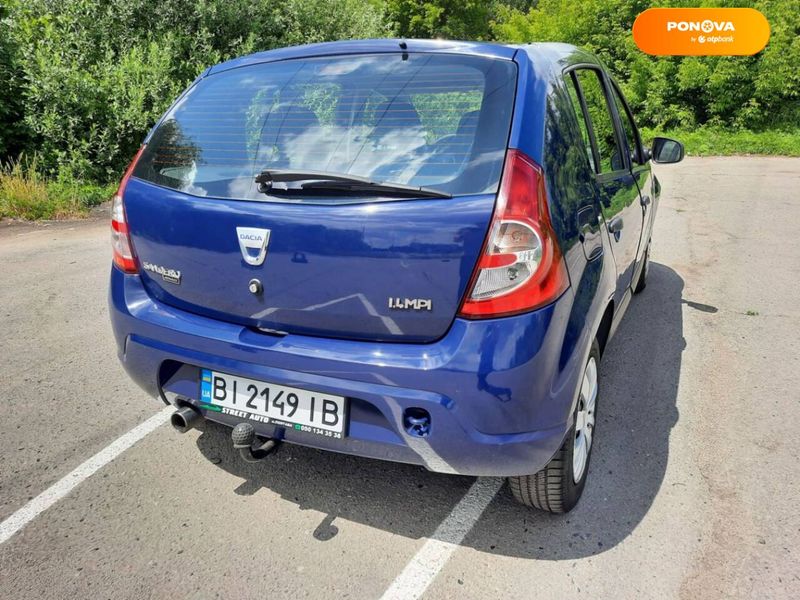 Dacia Sandero, 2008, Бензин, 1.4 л., 194 тыс. км, Хетчбек, Синий, Полтава Cars-Pr-63224 фото