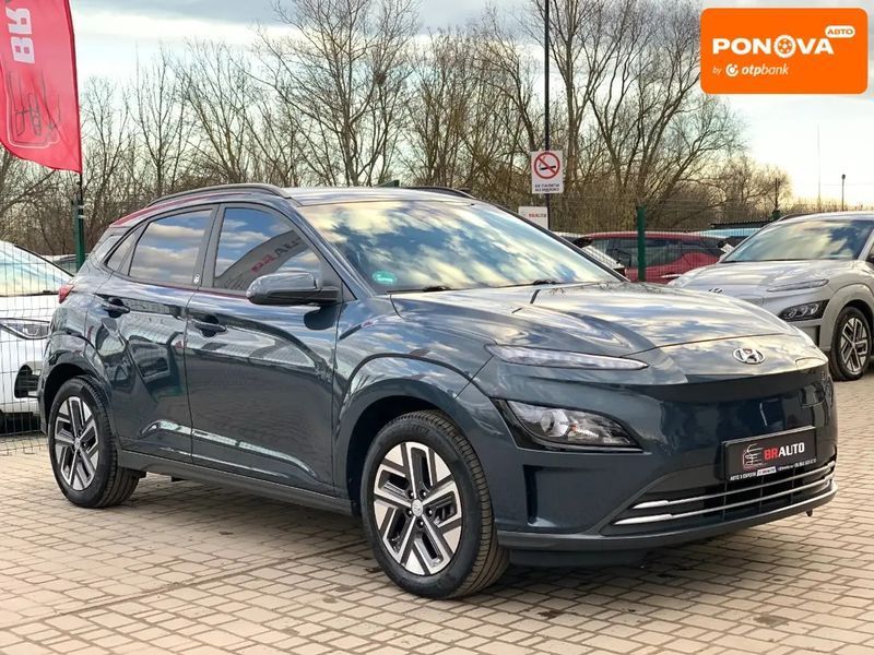 Hyundai Kona Electric, 2021 г., Електро, 47 тыс. км, Внедорожник / Кроссовер, Серый, Бердичев AT-10404934 фото