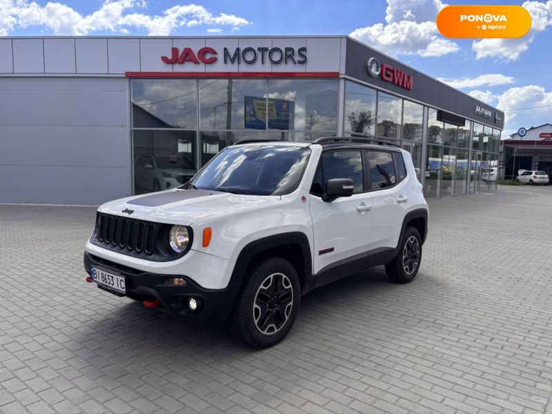 Jeep Renegade, 2016, Бензин, 2.36 л., 211 тис. км, Позашляховик / Кросовер, Білий, Полтава 103455 фото