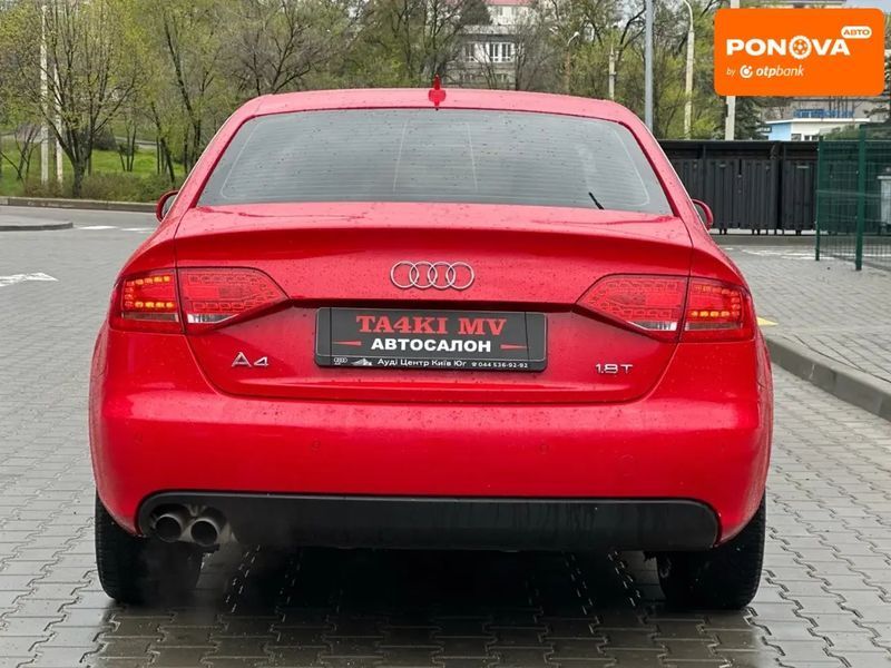 Audi A4, 2010 р., Бензин, 199 тис. км, Седан, Червоний, Дніпро (Дніпропетровськ) AT-10417262 фото