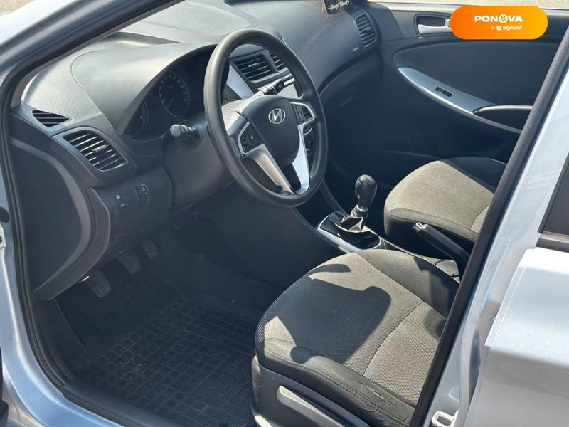 Hyundai Accent, 2013, Газ пропан-бутан / Бензин, 1.4 л., 125 тис. км, Седан, Синій, Київ 110010 фото