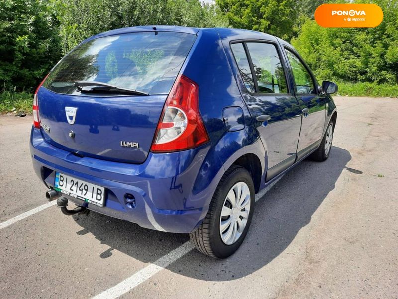 Dacia Sandero, 2008, Бензин, 1.4 л., 194 тис. км, Хетчбек, Синій, Полтава Cars-Pr-63224 фото