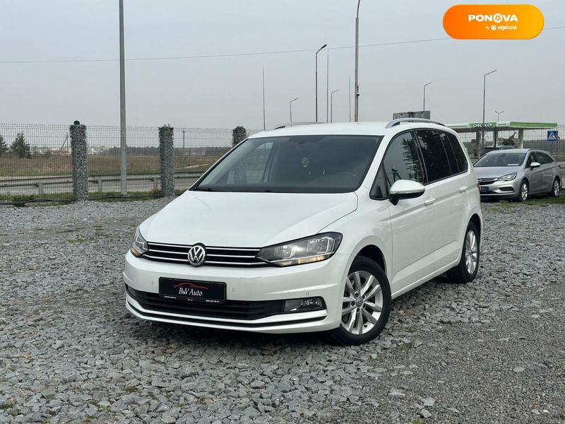 Volkswagen Touran, 2016, Дизель, 1.6 л., 196 тис. км, Мікровен, Білий, Броди 98808 фото