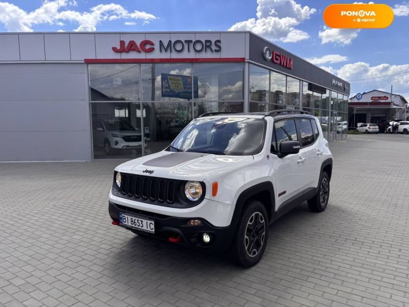 Jeep Renegade, 2016, Бензин, 2.36 л., 211 тис. км, Позашляховик / Кросовер, Білий, Полтава 103455 фото